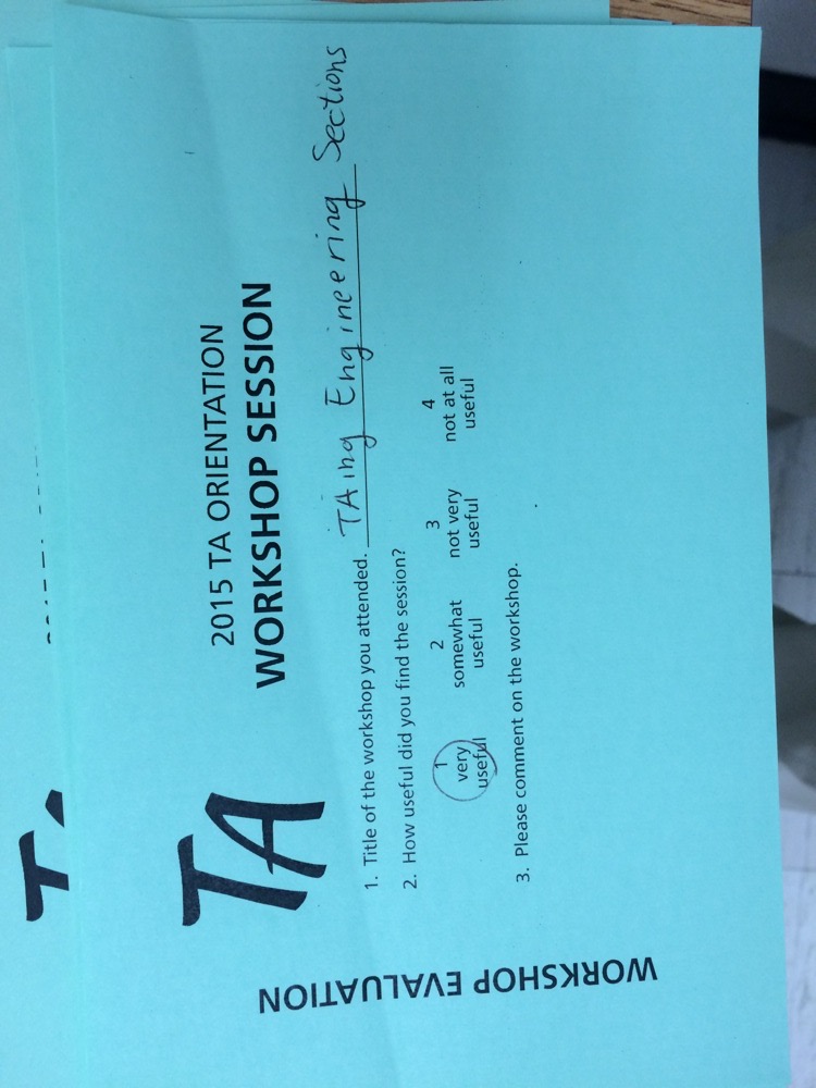 TA Orientation feedback 2017-19