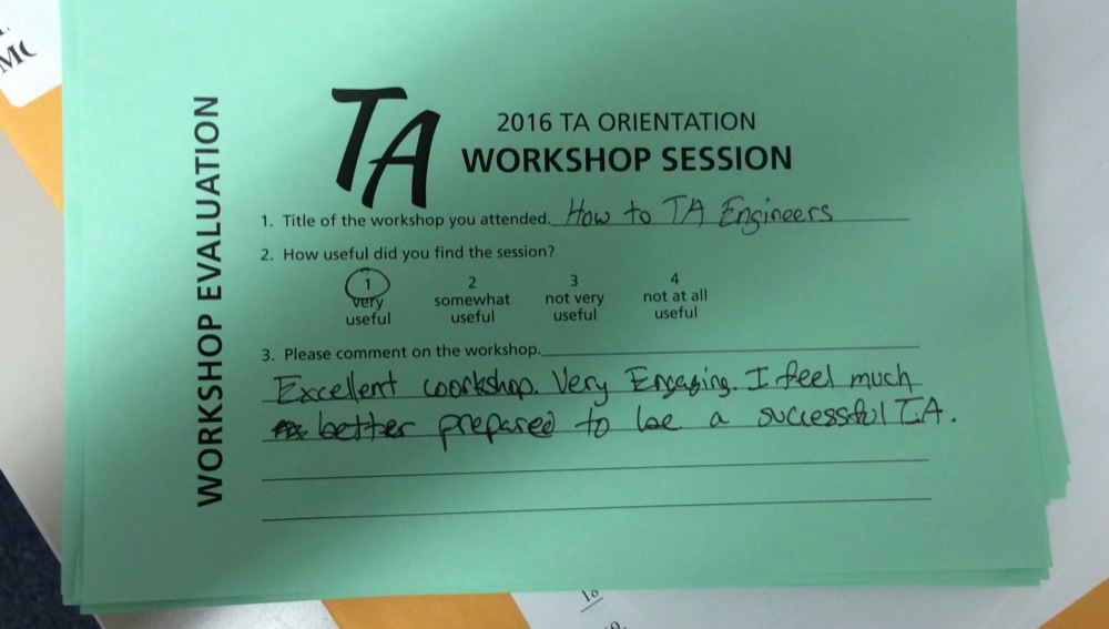 TA Orientation feedback 2017-11