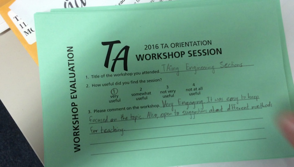 TA Orientation feedback 2017-19